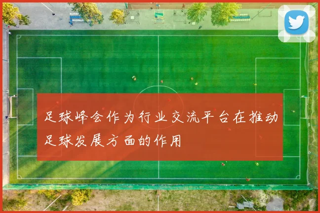 足球峰会作为行业交流平台在推动足球发展方面的作用